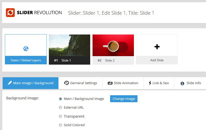 Magento Slider Revolutio 5 Slide Editor
