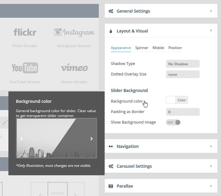 Magento Slider Revolution 5 Slider Settings of Your Dreams