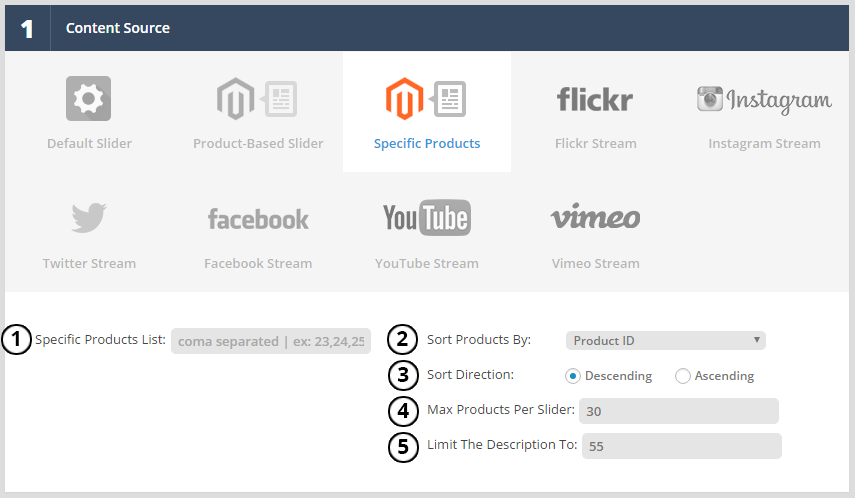 Magento Products Slider by Specific Products