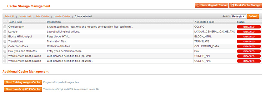 cache management