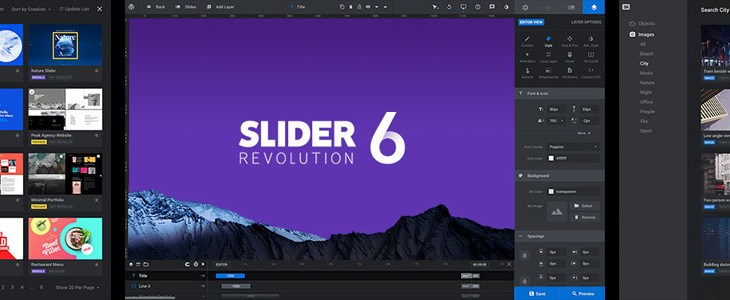 slider revolution loop hero