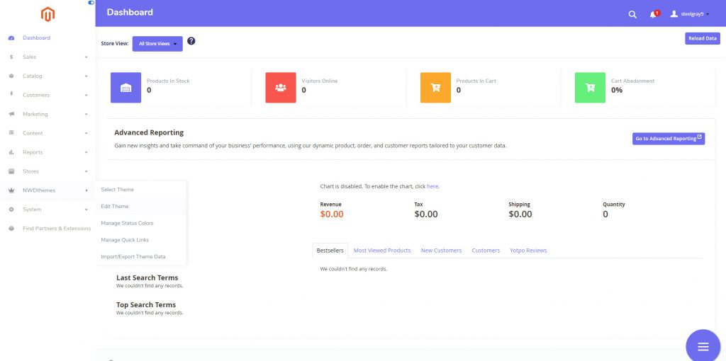 Admin Theme - Light Theme